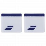 Babolat Logo Wristband 2x White / Sodalite Blue